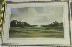 Edwin Harris, Cuckmere, 1950, watercolour