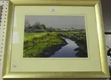 Andrew Dandridge, Autumn Morning on the Cuckmere, 21st century watercolour with gouache