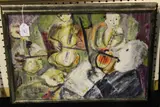 Jacob Balch, A Small Musical Ensemble, mixed media