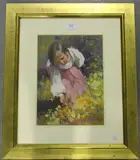 Dianne E. Flynn, Chekka amongst the Flowers, acrylic