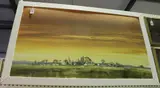 Michael D Barnfather, Between Gloucester and Chepstow, oil on board