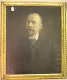 E.M. Lowden, Half Length Portrait of a Man wearing Spectacles, identified as George Watt, 1904, oil on canvas