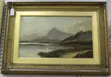 H. Steward, Highland Landscape with Loch and Mountains, 1923, oil on canvas