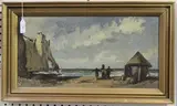 Savile Lumley, At Etretat, 1875, oil on panel