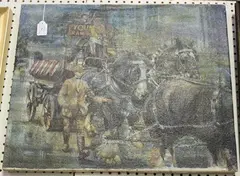 Eric Mason, Brewery Wagon, 1973, oil on canvas