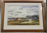 Dave Jeffery, Boats at the Bay, 2001, watercolour