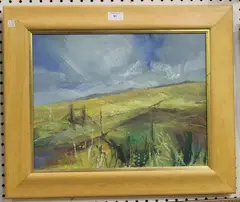 Philip James, Black Down, Dartmoor, 21st century oil on canvas