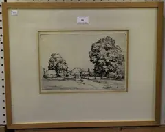 Sidney Litton, Amberley, etching