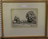 Sidney Litton, Amberley, etching