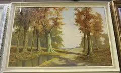 Cobham Park, Kent by David Mead, oil on board, sold Oct 2018