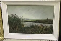 Charles Genge, River Landscape, 1894, oil on canvas