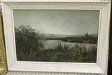 Charles Genge, River Landscape, 1894, oil on canvas