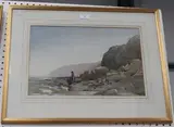 Herbert Crompton Herries, Scarbro' (probably Scarborough), 1859, watercolour