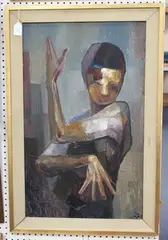 F.C.O. Vilallonga, Flamenco, oil on board