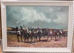 Matt Bruce, August Start, Brighton, oil on board
