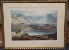 Charles Frederick Buckley, Llyn Ogwen, N. Wales, 1865, watercolour
