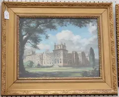 Max Hofler, Blenheim Palace, from South West, oil on canvas-board