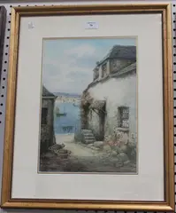 Lewis Mortimer, Penzance from Newlyn, watercolour
