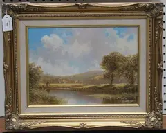 Jason Threlfall, River Scene, oil on canvas