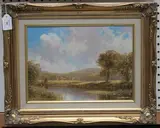 Jason Threlfall, River Scene, oil on canvas