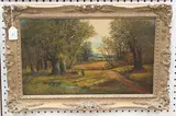 Henri Winstanley, Woodland Landscape, oil on canvas
