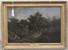 Patrick Nasmyth, Wooded Landscape' (Landscape with Cottage and Woods), oil on panel