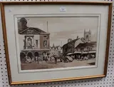 Jack Merriott, High Wycombe, Bucks, monochrome ink and watercolour