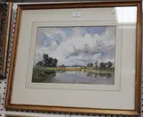 Edwin Charles Pascoe Holman, Hampshire Landscape, near Ringwood, 1938, watercolour