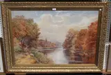 Walker Stuart Lloyd, A Bend on the River Arun, 1896, watercolour