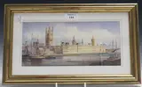 Kenneth W. Burton, Houses of Parliament, watercolour