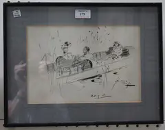 Lance Thackeray, Out of It, pen and ink