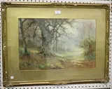Thomas Tayler Ireland, Mist & Mellow Fruitfulness, watercolour