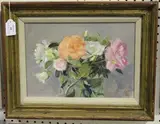 Paul James Logan Wyeth, Roses, oil on canvas