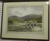 Edwin Charles Pascoe Holman, West Webburn, Dartmoor, watercolour