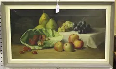 John Russell, Still Life of Fruit, oil on canvas
