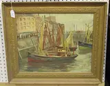 T.A. Neal, Ostend, 1967, oil on board