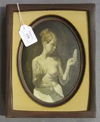 Raymond Rowley King, Ebba, 1969, oil on oval board