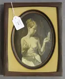 Raymond Rowley King, Ebba, 1969, oil on oval board