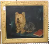 A. Garnham, Portrait of a Yorkshire Terrier, 1893, oil on canvas