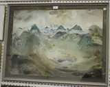 Raymond Coxon, Mountainous Landscape, watercolour