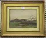 C. Duassut, View of a Farmstead, watercolour