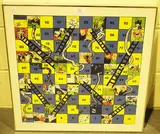 Malcolm Mitton, Snakes and Ladders, 1973, colour print