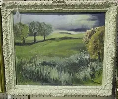 C. Mason, Landscape Study, oil on canvas