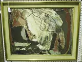 Guy Worsdell, Abstract, oil on board