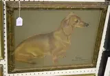 Phyllis Binet, Gerda ...' (Study of the Dachshund), pastel