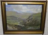 Robert Fowler, View of a Valley, pastel
