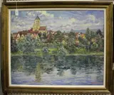 Mary Towsey, Vétheuil on the Seine between Mantes-la-Jolie & Vernon near Giverny, oil on canvas