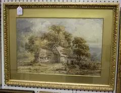 William Ellis, Cottage in a Landscape, watercolour