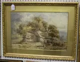 William Ellis, Cottage in a Landscape, watercolour