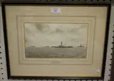 Kenneth Allington Yockney, H.M.S. Erebus, pencil